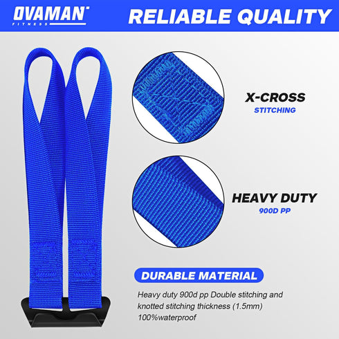 6 Rooftop Cargo Tie Down Hook Straps - Secure Any Car Roof Bag, Roof Rack Cargo Carrier, or Car Top Carrier, No Roof Rack Required, Compatible wit...