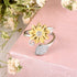 BEILIN Sunflower Ring for Women You are My Sunshine 925 Sterling Silver Adjustable Promise Rings for Daughter Wife Mom...