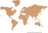 Navaris Cork Board World Map - Self-Adhesive Corkboard Continents for Wall to Pin, Plan and Document Travels - Includes 18 Cork Pieces and 10 Pins...