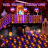 Hezbjiti Halloween Net Lights 120LED Net Lights with Battery Operated 5FT x3.3FT Mesh Light IP44 Waterproof Halloween Lights for Garden Patio Bush...
