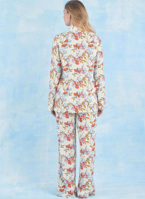 Simplicity Misses' Top, Pants, and Shorts Sleepwear Sewing Pattern Packet, Design Code S9856, Sizes XS-S-M-L-XL-XXL, Multicolor...