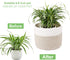Woven Cotton Rope Plant Basket for 8" Flower Pot Small Basket for Plants Storage Organizer H7.5 x W8.5...