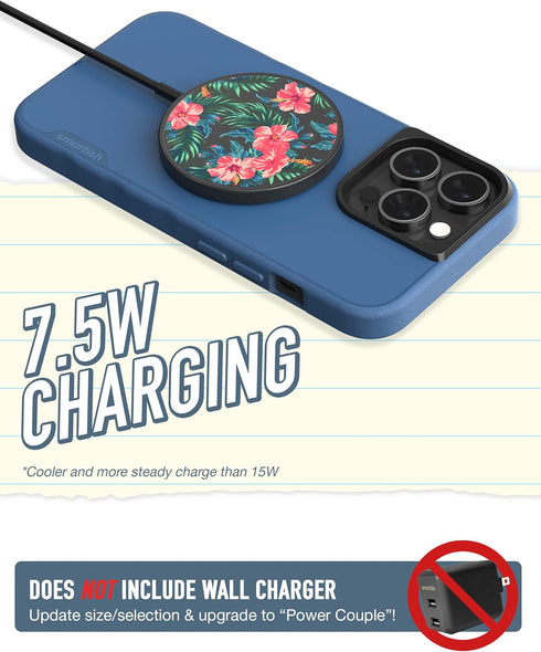 Smartish Wireless Charger Compatible with MagSafe for iPhone 15- Charge Dinghy - 7.5W Fast Charging for iPhone 15/14/13/12 Series/AirPod 3 [USB-C ...