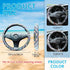 Ethnic Style Steering Wheel Cover Universal Fit 1/2-15 1/4 inches, Bohemian Car Steering Wheel Cover for Gril Women, Steering Wheel Protector for ...