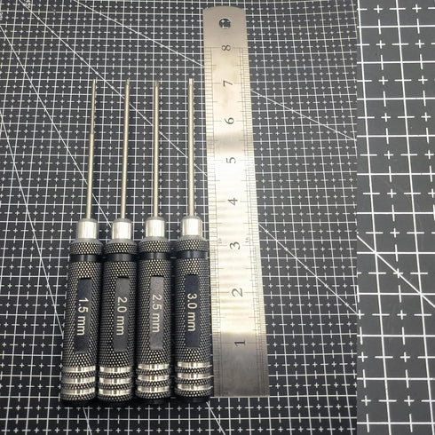 4pcs Hex Screw Driver Set 1.5-3.0mm Allen Wrench Keys Screwdriver Kit RC Repair Tools Kit for Traxxas Arrma HSP HPI AXIAL Tamiya LOSI Redcat Wltoy...