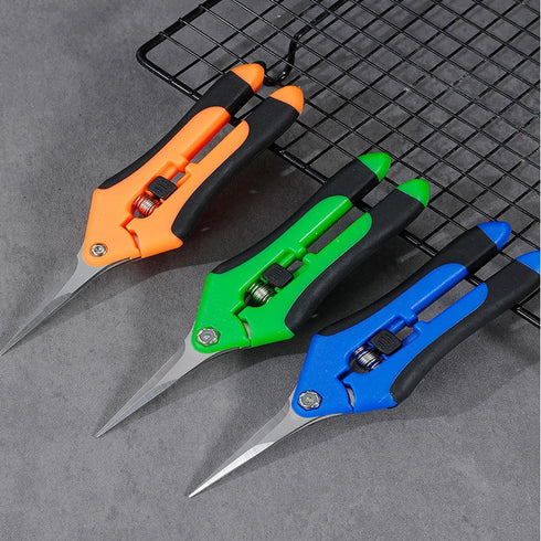 Gardening Scissor Sharp Stainless Steel Small Shears Cutting Flowers Trimming Plants Yard Florist Flower Rose Herb Hedge Bonsai Fruits Picking...