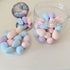 50 PCS Small Mini Makeup Sponges and Powder Puff with Makeup Mirror, Multi Colored Beauty Blender Makeup Sponge Facial Makeup Tools (Makeup Sponge...