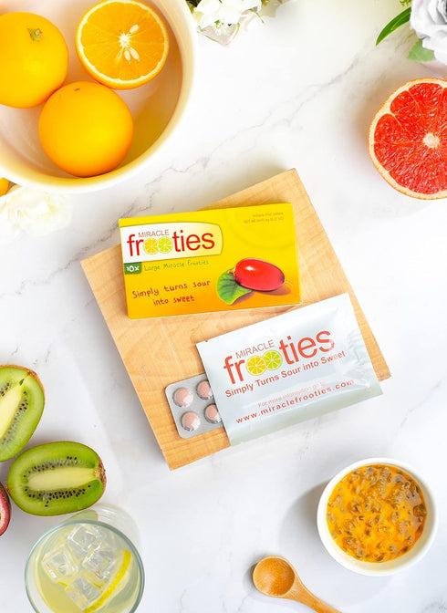 Miracle Frooties, Large Miracle Berry Tablet, 100% Natural Grown Miracle Fruit, Turn Sour Sweet, Change Taste Buds, Flavor Tripping, Tiktok Magic ...
