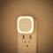 2 Pack Plug in Night Light with Motion Sensor & Dusk to Dawn Sensor, 3 Sensor Modes, Dimmable Night Lights Plug into Wall, Auto ON/Off, Warm White...