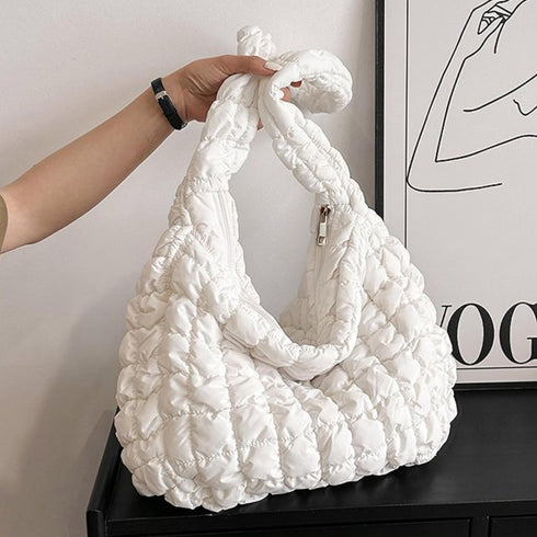 Nefelibata Tote Bag for Women Stylish Puffer Bag Quilted Bag Lightweight Puffy Tote Bag Quilted Padding Shoulder Bag...