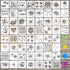 60 Pieces Stain and Splatter Stencils Sneakers Shoe Stencils Reusable Graffiti Stencils DIY Painting Stencils for Painting on Canvas Wood Paper Pl...