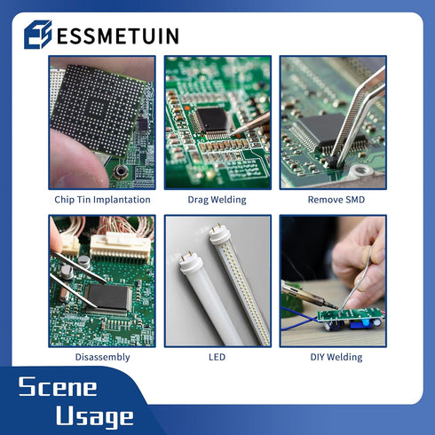 Desoldering Wick and Soldering Flux Paste for Electronics Repair, No Clean Flux, Solder Removal Kit...