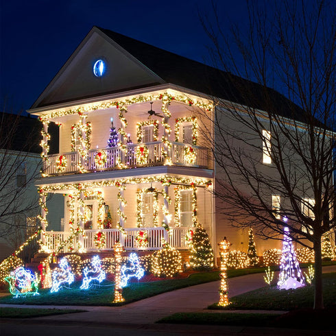 Yotako 150 Pcs Christmas Light Clips Gutter Clips for Hanging Outdoor Lights Christmas Light Hooks Weatherproof for Christmas Decoration...