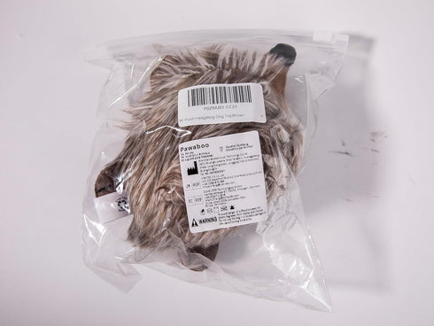 Pawaboo Plush Dog Toy, Non-Toxic Super Soft Faux-Fur Hedgehog Dog Toy Squeak Aninal Toy Stuffed Biting Training Playing Toys for Dog Puppy, Brown...