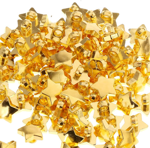 100Pcs Star Buttons Small Sewing Craft Gold Star Buttons Star Decorative Buttons for Clothing Costume Design Scrapbooking Art Crafts DIY Decoratio...