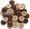 Coconut Shell Buttons Size 5/8 Inch (15mm) 4 Holes Coconut Button for Shirt Sewing or DIY Crafts Pack of 200pcs...