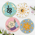 FREEBLOSS 4 Set Tarot Style Embroidery Kit for Beginners Cross Stitch Kit with Instructions Full Kit of Embroidery Cloth Embroidery Hoops 12 Color...