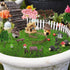 58 Pieces Miniature Garden Set, Fairy House Diorama Accessories Mini Figurines Micro Landscape Ornaments Mixed Model Trees for DIY Garden Decor Su...