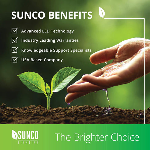 Sunco Lighting 10 Pack A15 LED Bulb Dimmable Refrigerator Appliance Bulbs 8W Equivalent 60W 3000K Warm White 800 LM, E26 Medium Base, Instant On, ...