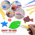 DUGATO Clay Sculpting Tools (17pc Set) - Double-Sided Plastic Modeling Kit for Polymer Clay, Pottery, Fondant & Cake Decorating - Art & Craft Supp...