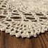 Hsvanyr 39inches Beige Tablecloth Handmade Crochet Cotton Square Coffee Table Cover Doilies Couch Back Covers Kitchen Dining Room Restaurant Party...