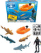 Shark Week Discovery Ocean Breeze Playset, Rescue Boat, Action Figure Diver, Realistic Shark Toy Set, Birthday Party Favors for Kids...