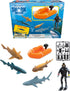 Shark Week Discovery Ocean Breeze Playset, Rescue Boat, Action Figure Diver, Realistic Shark Toy Set, Birthday Party Favors for Kids...