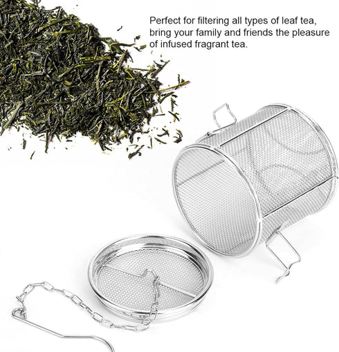 Seasoning Strainer, Stainless Steel Spice Filter, Cooking Spice Filter, Mesh Design Tea Ball Strainer Soup Seasonings Seperation Basket Filter wit...