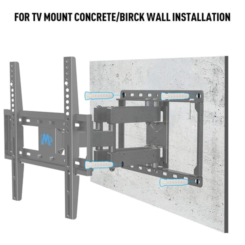 Concrete Wall Anchors for TV Wall Mount Installation Suitable for Concrete Wall or Brick Wall Installation Plastic Anchor Bolts 10X50mm White 6pcs...