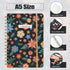EOOUT Spiral Notebook, A5 Hardcover Spiral Journal for Women, 5.7x8.5 Inches, 160 pages, Cute Floral Notebook, Lined Journal for Gifts Office Scho...