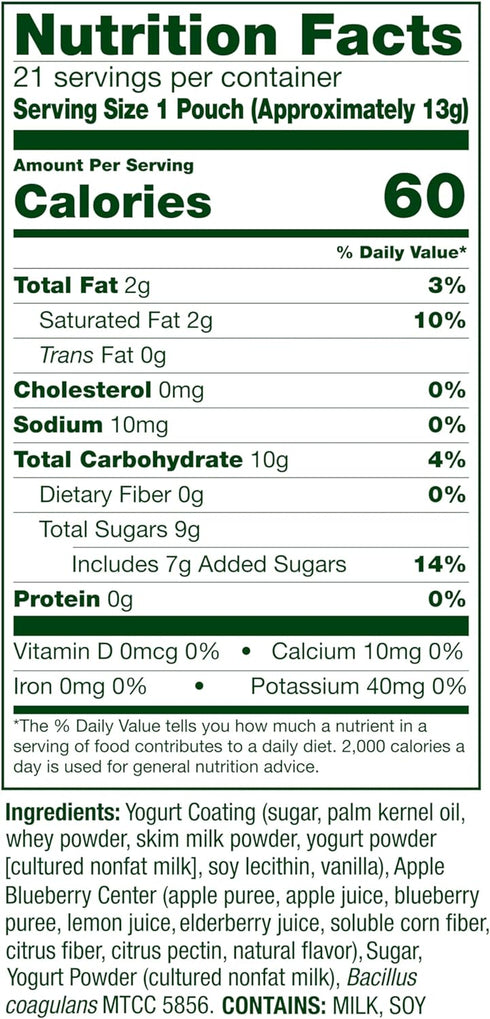 Align Probiotic, Yogurt Coated Probiotic Fruit Bites, Added Probiotic Helps Support Digestive Health, 21 Pouches, 105 Bites...