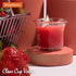 HYOOLA Clear Cup Scented Votive Candles - Strawberry - 12 Hour Burn Time - 4 Pack - European Made...