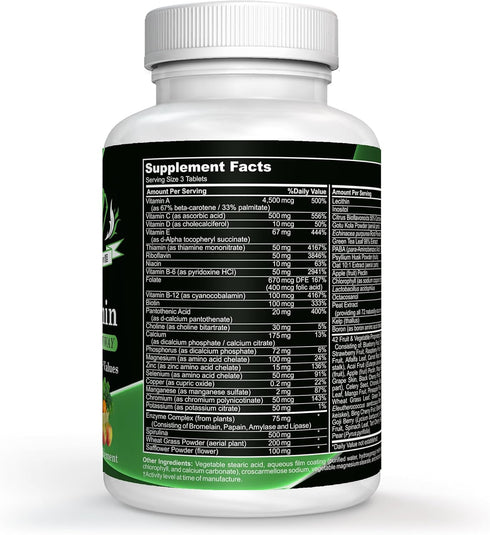 Halalways Multivitamin Certified Halal Multivitamin, Supplement Tablet with Vitamin A, Vitamin C, Vitamin D, Vitamin E and Zinc for Immune Health ...