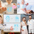 Baby Stencils for Painting Reusable - 36 Pieces Captivating Newborn Crafts for Wall Wood Window Baby Parents DIY Creative Partner...