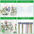 Enkor 4 Sets Embroidery Kit for Beginners Adults, Beginner Embroidery Kit for Adults, Floral Embroidery kit,Embroidery Kit for Beginners Flowers F...
