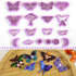 Moth Polymer Clay Cutters: 18 Pcs Earrings Clay Cutters, Butterfly Clay Cutters, Moth Clay Cutter, 3D Print Clay Cutters for Earrings Making...