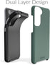 Crave Dual Guard Case, Shockproof Protection Dual Layer for Samsung Galaxy S21 FE, S21 FE 5G - Forest Green...