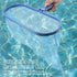 Blue Plastic Leaf Skimmer Fine Mesh Net Deep Bag Swimming Pool Pond Tub Cleaning Tool for Pool Walls, Bathroom, Floor, Tub, Shower and Kitchen Sur...