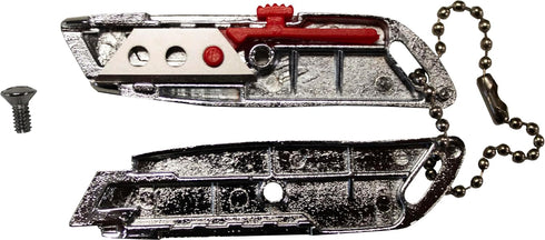 ALLWAY MK4 Chromed Die-Cast Retractable Micro Knife, 2-1/2"...
