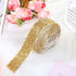 3 Yards Self Rhinestone Ribbon Crystal Rhinestones Stickers Bling Tape Wedding Ribbon Rhinestones for Crafts Car Wrap Phone Mirror Decor (Gold)...