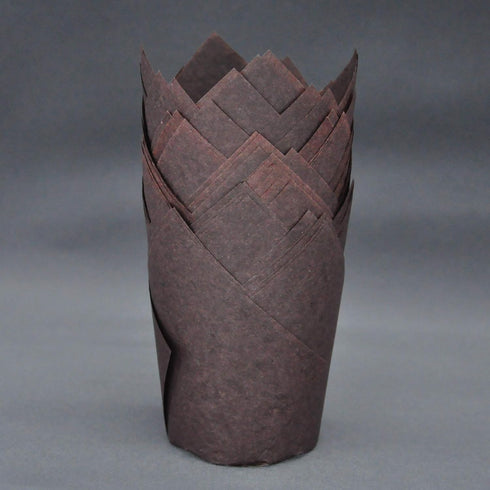 Large Greaseproof paper Wrappers Muffin Baking cupcake cups liners, 2-1/4" x 4" Natural,Brown,White 3 colours in a box Tulip Baking Cups Holders 1...