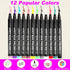 Quick Dry Dog Nail Polish Pens 12 Colors,Pet Safe and Non-Toxic Nail Polish Easy Application for Dogs, Cats, and Small Pets Nail Accessories...