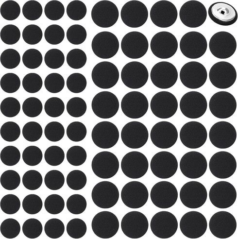 80 Pcs Black Buttons, Satin Tuxedo Buttons, Satin Covered Metal Shank Buttons, Vintage Black Coat Sewing Button, Jacket Buttons Dress Buttons(10mm...