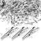160 PCS 35mm Metal Alligator Clips Crocodile Clamps Test Line Crocodile Clips Spring Clamps Silver Tone for Electric Testing Work and Cable Lead C...