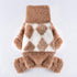 Dog Pajamas Spring Dog Sweaters for Small Dogs Girl Boy Chihuahua Clothes Lightweight Fleece Pet Jumpsuit Cat Onesie Clothing, XS, Beige...
