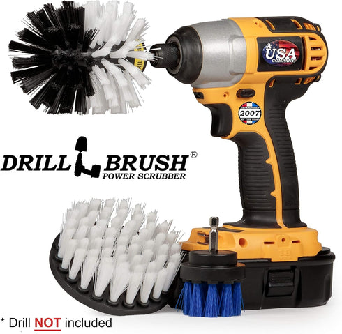 Drillbrush Pet Hair Remover Brush - Lint Roller Brush Alternative – Car Carpet Pet Hair Lifter and Lint Remover - Dog Brush/Cat Brush Drill Attach...