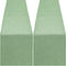 B-COOL Light Green Burlap Table Runner 2 Packs Rustic Farmhouse Fabric 13x108inch Rolls Party Garden Birthday Holiday Home Kitchen Decor...