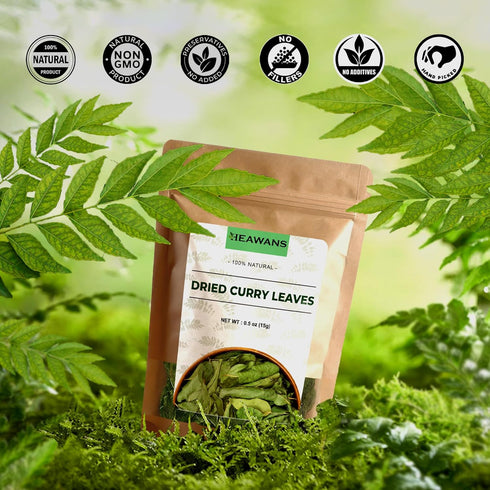 100% Natural Premium Grade Air Dried Curry Leaves (not broken or crushed)...