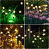 Lezonic Solar Swaying in Wind Firefly Lights,4 Pack Total 32LED Starburst Solar Garden Lights for Outside, Solar Fairy Lights Outdoor Waterproof f...