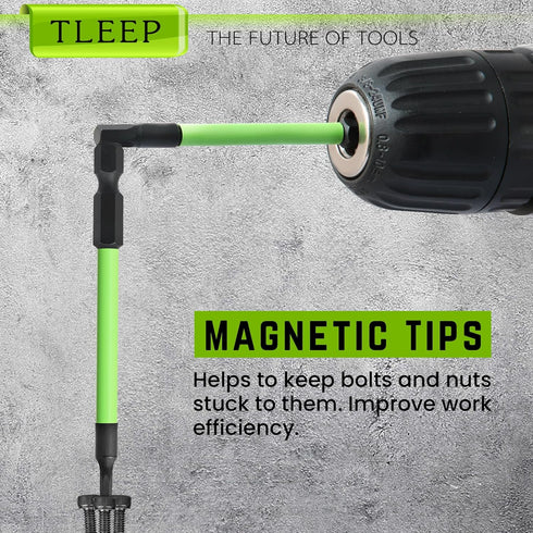 3.5" Long 1/4" Hex Head Allen Wrench Drill Bits, SAE Impact Driver Bit Set 5/64 to 5/16, Magnetic Tips Magnetic Screwdriver Bits Hex Drill Bit Set...